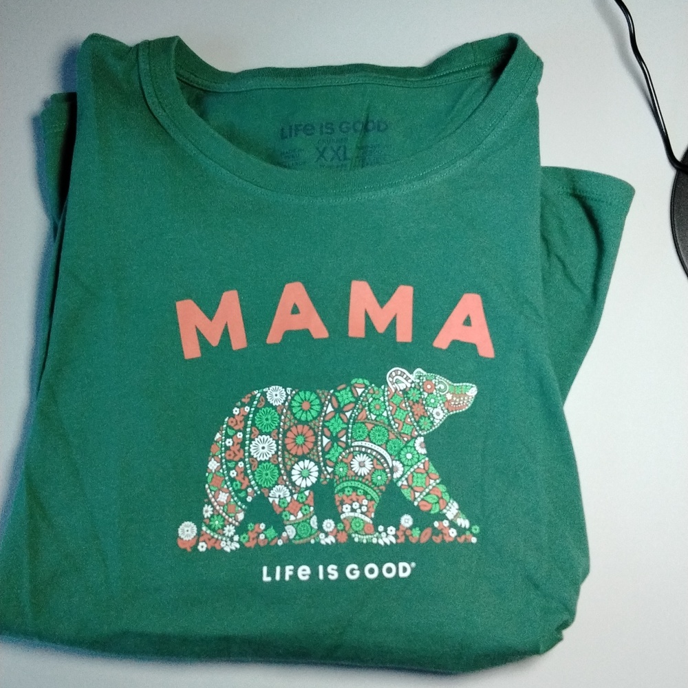 Life is Good crusher xxl green long sleeve